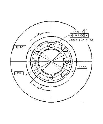 Patron Тормозной диск передний