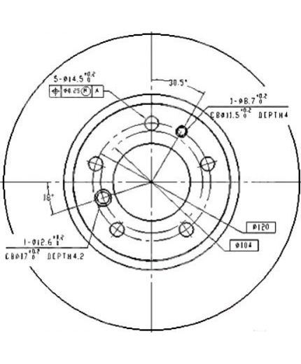 Patron Тормозной диск передний
