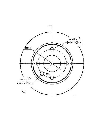 Patron Тормозной диск передний