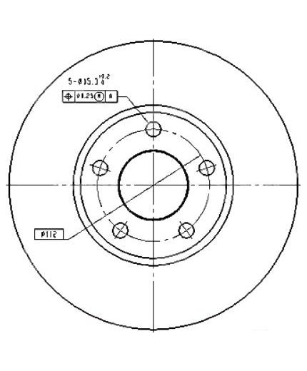 Patron Тормозной диск передний
