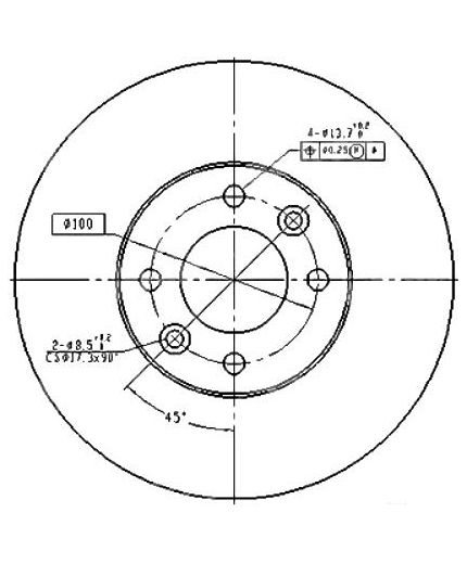 Patron Тормозной диск передний