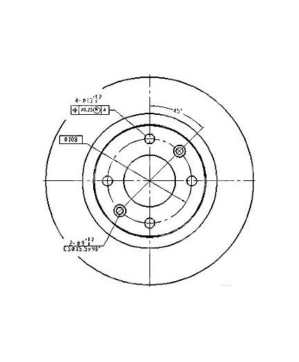 Patron Тормозной диск передний