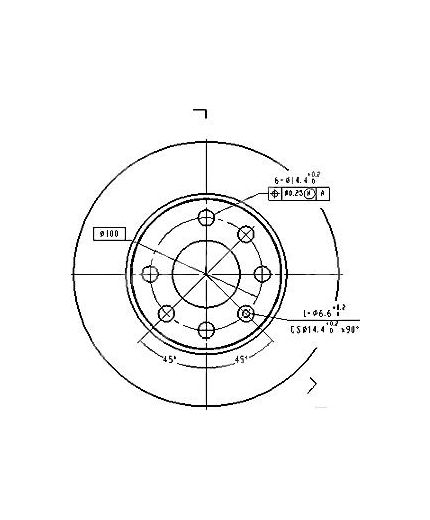 Patron Тормозной диск передний