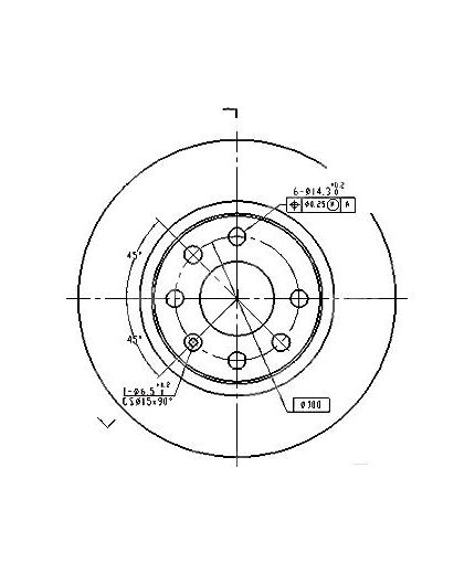 Patron Тормозной диск передний