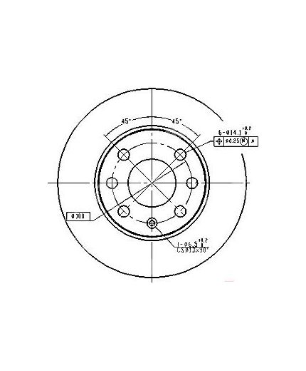 Patron Тормозной диск передний
