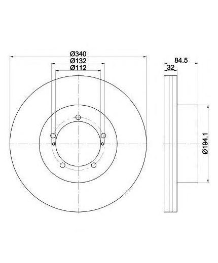 Textar Тормозной диск передние Фото 2