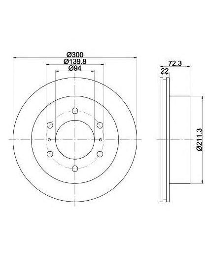 Textar Тормозной диск с покрытием PRO