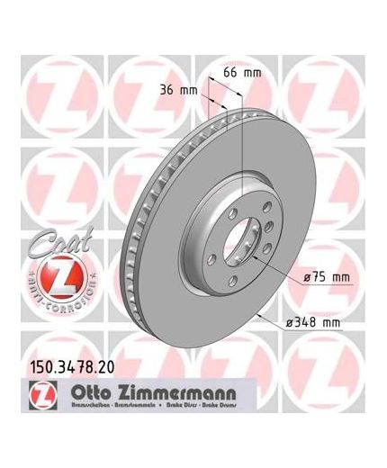 ZIMMERMANN Тормозной диск