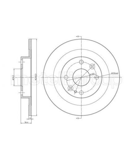 Trusting Тормозной диск