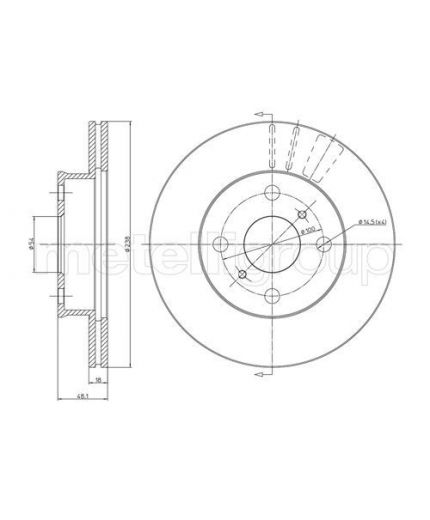 Trusting Тормозной диск