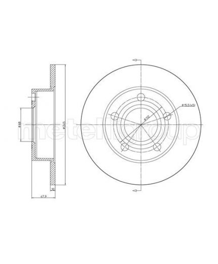 Trusting Тормозной диск