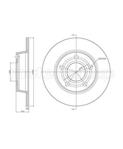Trusting Тормозной диск