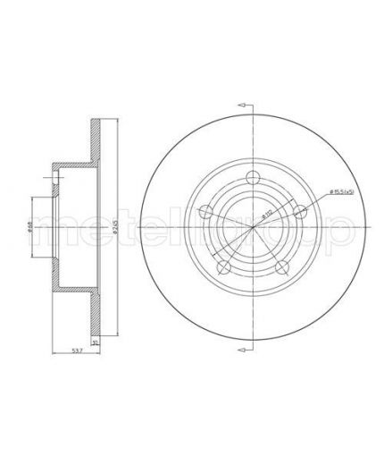 Trusting Тормозной диск