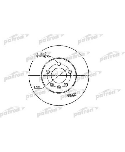 Patron Тормозной диск