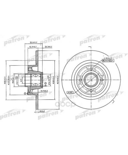 Patron Тормозной диск