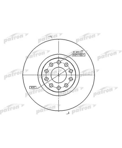 Patron Тормозной диск