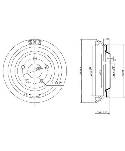 Patron Тормозной барабан