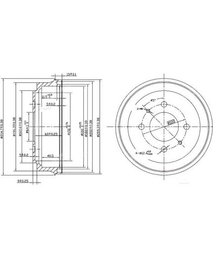 Patron Тормозной барабан
