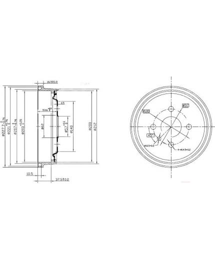 Patron Тормозной барабан