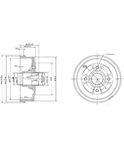 Patron Тормозной барабан