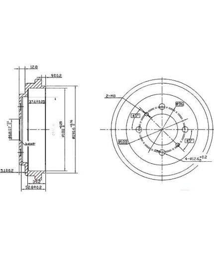 Patron Тормозной барабан