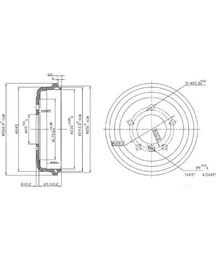 Patron Тормозной барабан