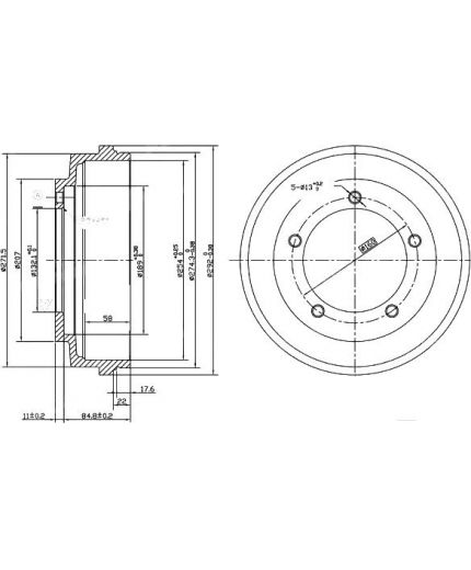 Patron Тормозной барабан