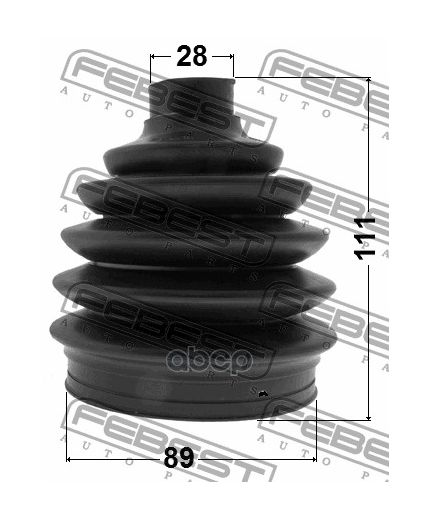 FEBEST Пыльник ШРУСа наружный комплект