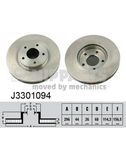 NIPPARTS Тормозной диск