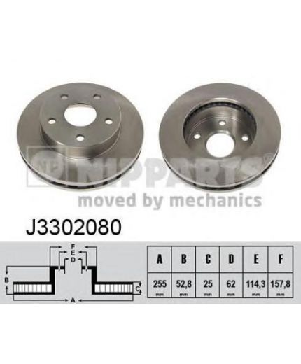 NIPPARTS Тормозной диск