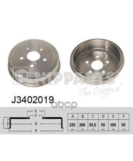 NIPPARTS Тормозной диск