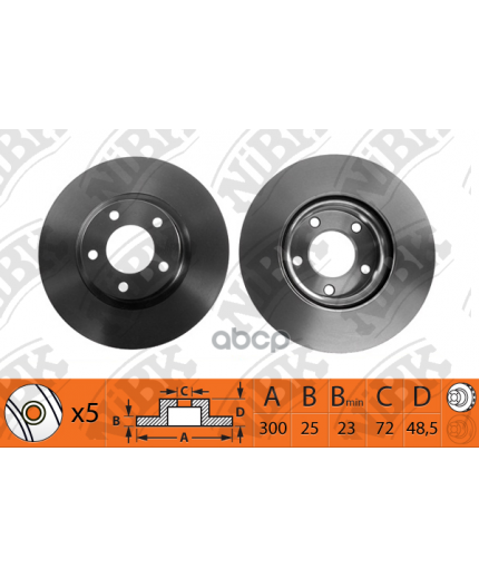 NiBK Тормозной диск