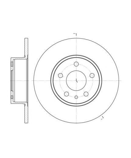REMSA Тормозной диск