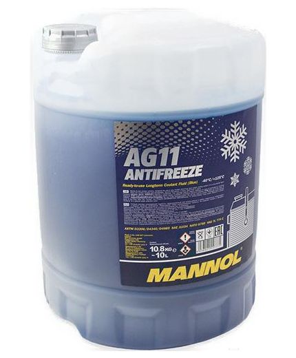 Антифриз MANNOL Antifreeze AG11 blue -40 10л