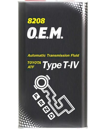 Трансмиссионное масло MANNOL 8208 ATF T-IV OEM for Toyota Lexus 4л METAL