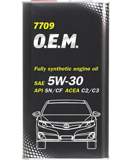 Моторное масло MANNOL 7709 OEM for Toyota Lexus 5W-30 SM/CF METAL 4л