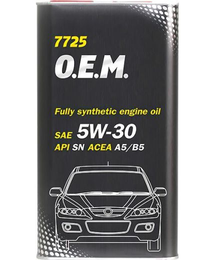 Моторное масло MANNOL 7725 OEM for Mazda 5W-30 4л METAL