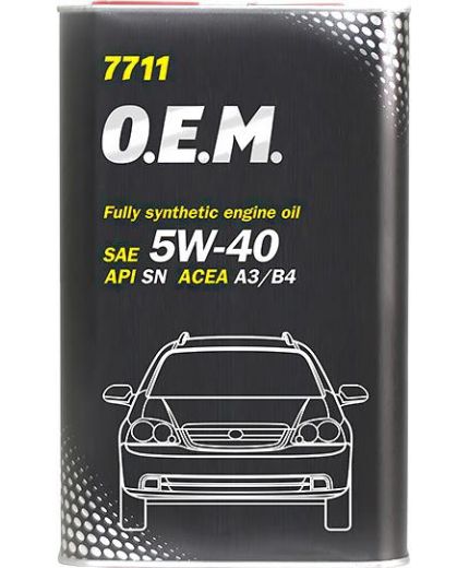 Моторное масло MANNOL 7711 OEM for Daewoo GM 5W-40 SN/CF METAL 1л