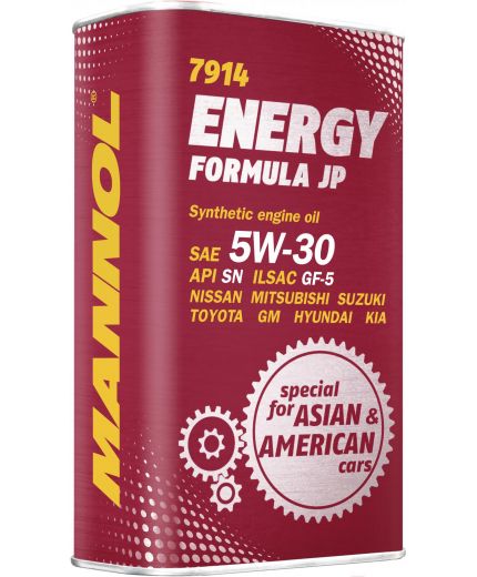 Моторное масло MANNOL Energy Formula JP SN 5W-30 1л METAL