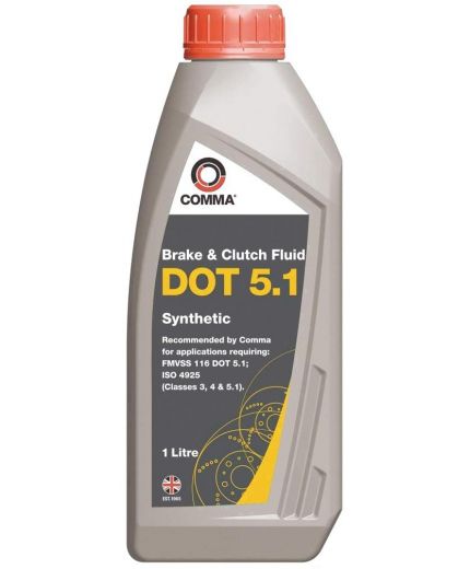 COMMA Тормозная жидкость DOT 5.1 Brake Fluid 1л