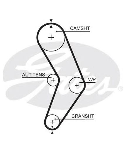 GATES Ремень ГРМ