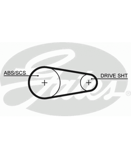 GATES Ремень ГРМ