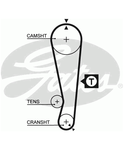 GATES Ремень ГРМ