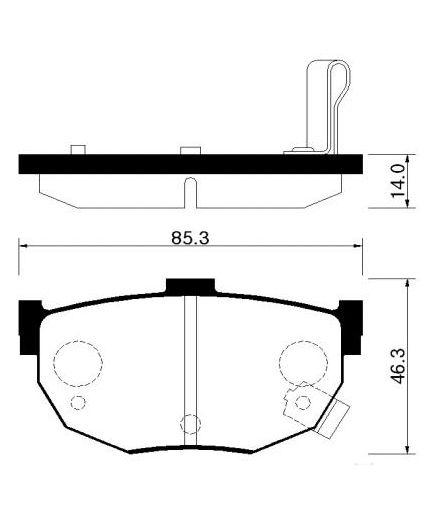 HSB Колодки дисковые задние