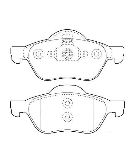 Valeo Колодки дисковые