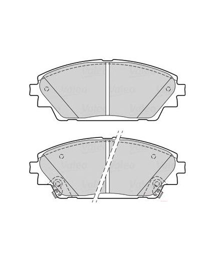 Valeo Колодки дисковые передние