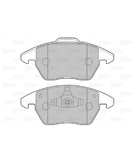 Valeo Колодки дисковые передние