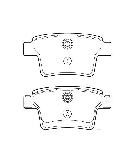 Valeo Колодки дисковые задние