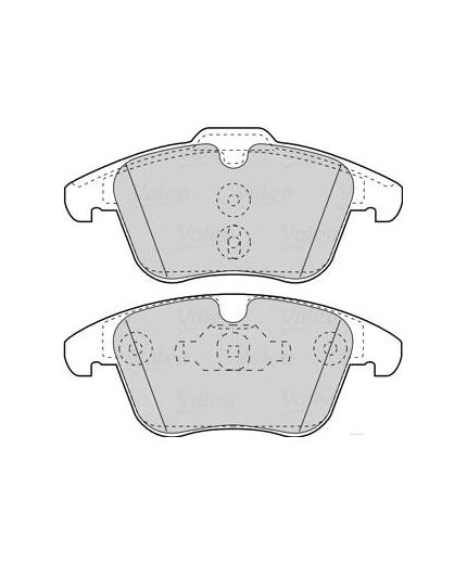 Valeo Колодки дисковые передние