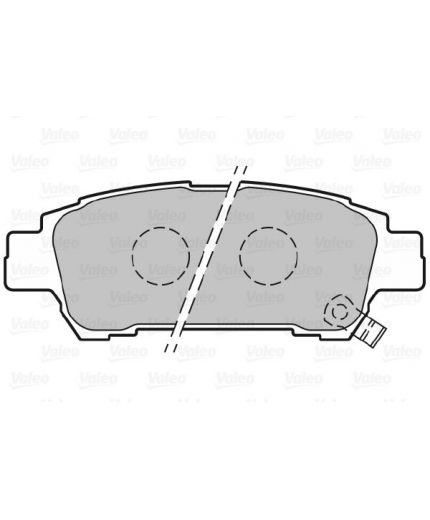 Valeo Колодки дисковые задние